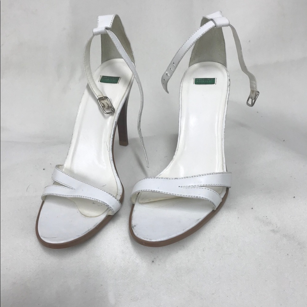 United Colors of Benetton White leather heels